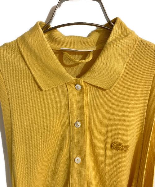 LACOSTE（ラコステ）LACOSTE (ラコステ) ノースリーブポロシャツドレス イエロー サイズ:34の古着・服飾アイテム