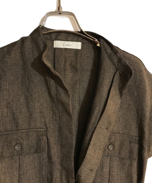 Louren（ローレン）Louren (ローレン) summer tweed jumpsuit/サマーツイード ワンピース ブラウン サイズ:Mの古着・服飾アイテム