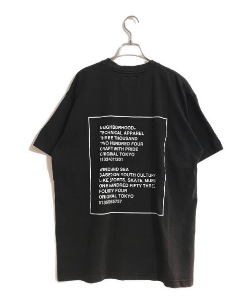NEIGHBORHOOD（ネイバーフッド）NEIGHBORHOOD (ネイバーフッド) WIND AND SEA (ウィンダンシー) 22SS NHWDS-1 / C-TEE.SS ブラック サイズ:XLの古着・服飾アイテム