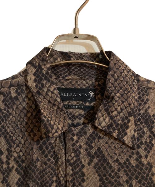ALL SAINTS（オールセインツ）ALL SAINTS (オールセインツ) RATTLE SS SHIRT ブラウン サイズ:Sの古着・服飾アイテム