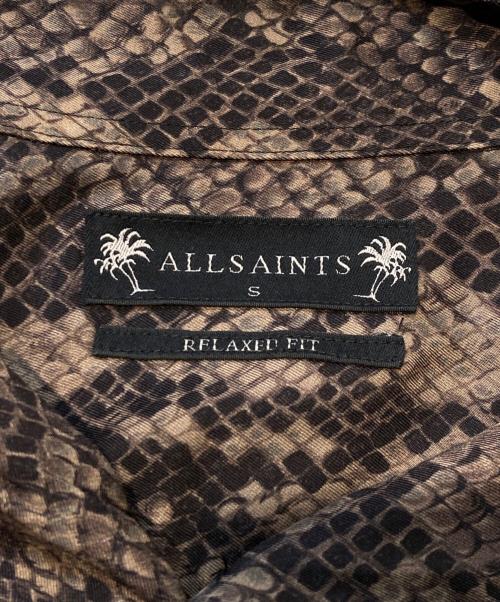 ALL SAINTS（オールセインツ）ALL SAINTS (オールセインツ) RATTLE SS SHIRT ブラウン サイズ:Sの古着・服飾アイテム