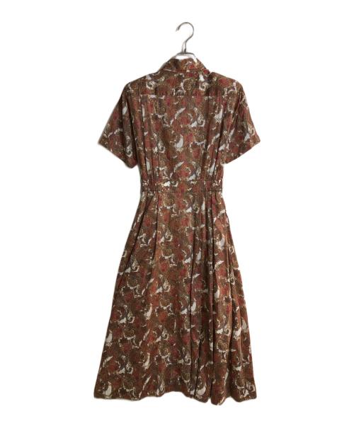 Burberry's（バーバリー）Burberry's (バーバリーズ) ヴィンテージ総柄ワンピース レッド サイズ:SIZE 71cm (W28)の古着・服飾アイテム