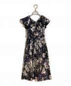 HER LIP TOハーリップトゥ）の古着「Anemone Ruffled Long Dress」｜ブラック