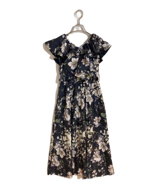 HER LIP TO（ハーリップトゥ）Her lip to (ハーリップトゥ) Anemone Ruffled Long Dress ブラック サイズ:Sの古着・服飾アイテム