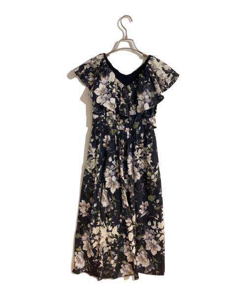 HER LIP TO（ハーリップトゥ）Her lip to (ハーリップトゥ) Anemone Ruffled Long Dress ブラック サイズ:Sの古着・服飾アイテム