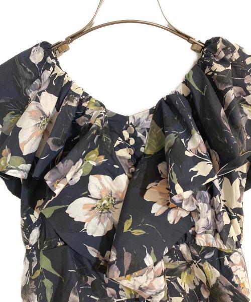 HER LIP TO（ハーリップトゥ）Her lip to (ハーリップトゥ) Anemone Ruffled Long Dress ブラック サイズ:Sの古着・服飾アイテム