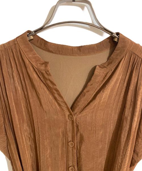 HER LIP TO（ハーリップトゥ）Her lip to (ハーリップトゥ) Two-Tone Midsummer Dress/ツートンカラーミッドサマードレス ブラウン×ベージュ サイズ:Sの古着・服飾アイテム