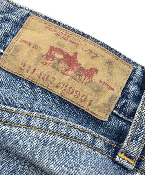 UNGRID（アングリッド）UNGRID (アングリッド) ハイウエストルーズストレートデニム インディゴ サイズ:24の古着・服飾アイテム