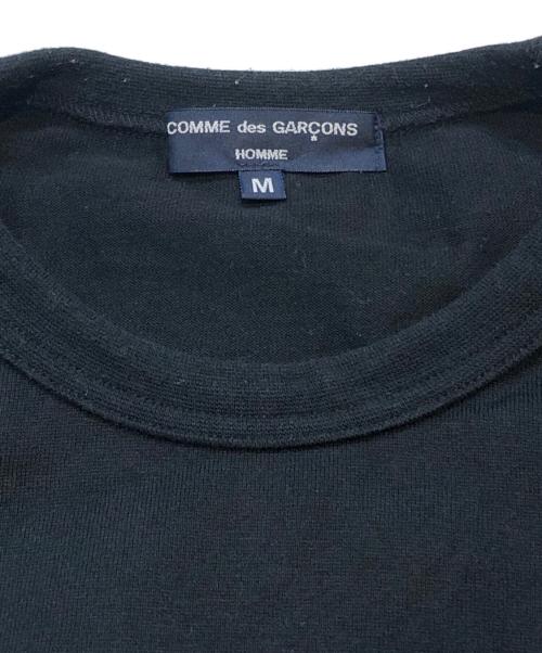 COMME des GARCONS HOMME（コムデギャルソン オム）COMME des GARCONS HOMME (コムデギャルソン オム) 刺繍デザイン Tシャツ ブラック サイズ:Mの古着・服飾アイテム
