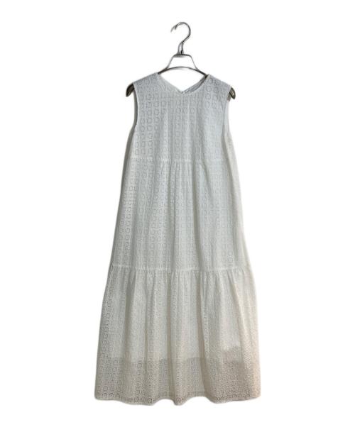 JILL STUART（ジルスチュアート）JILL STUART (ジルスチュアート) タトラスエンブロイダリーワンピース ホワイト サイズ:２の古着・服飾アイテム