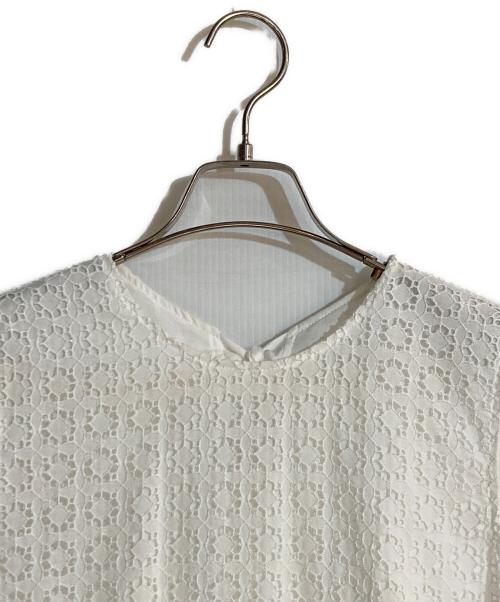 JILL STUART（ジルスチュアート）JILL STUART (ジルスチュアート) タトラスエンブロイダリーワンピース ホワイト サイズ:２の古着・服飾アイテム