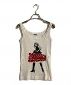 Hysteric Glamourヒステリックグラマー）の古着「オールド ガールプリントタンクトップ」｜ホワイト