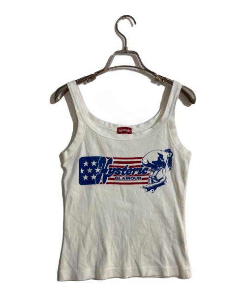 hysterics（ヒステリックス）hysterics (ヒステリックス) オールド スケートガールタンクトップ ホワイト サイズ:FREEの古着・服飾アイテム