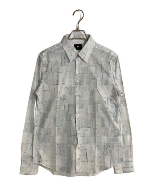 PS Paul Smith（ＰＳポールスミス）PS Paul Smith (ＰＳポールスミス) FABRIC SWATCH PRINT SHIRT/ファブリックスワッチプリントシャツ グリーン サイズ:Mの古着・服飾アイテム