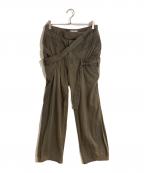 tsumori chisatoツモリチサト）の古着「アーカイブ ボンテージパンツ」｜カーキ