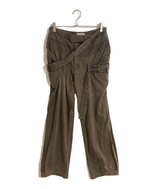 tsumori chisato（ツモリチサト）tsumori chisato (ツモリチサト) アーカイブ ボンテージパンツ カーキ サイズ:2の古着・服飾アイテム