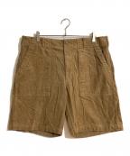 Engineered Garmentsエンジニアドガーメンツ）の古着「Fatigue Short 14W Corduroy/ファティーグショート14Wコーデュロイ」｜ブラウン