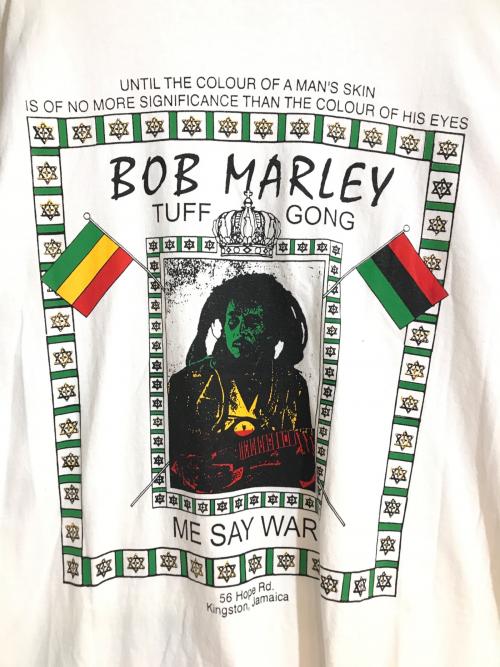 ONLINE CERAMICS（オンライン セラミックス）Online Ceramics (オンライン セラミックス) BOB MARLEY (ボブマーリー) プリントTシャツ ホワイト サイズ:Lの古着・服飾アイテム