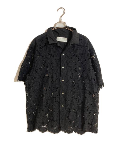 AAKU（アアク）AAKU (アアク) RUSSEL LACE SHIRT ブラック サイズ:3の古着・服飾アイテム