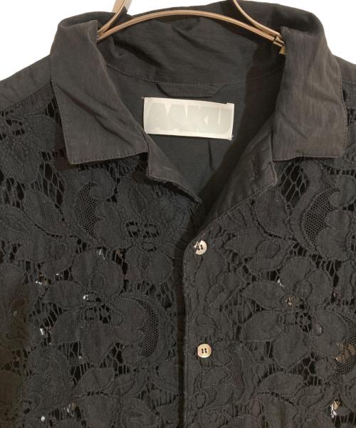 AAKU（アアク）AAKU (アアク) RUSSEL LACE SHIRT ブラック サイズ:3の古着・服飾アイテム