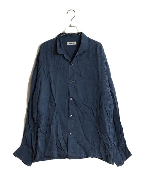 MONKEY TIME（モンキータイム）MONKEY TIME (モンキータイム) フィブリル キュプラ ツイル オープンカラー シャツ ブルー サイズ:XLの古着・服飾アイテム