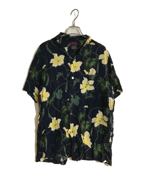 BRU NA BOINNE（ブルーナボイン）BRU NA BOINNE (ブルーナボイン) ALOHA SHIRT ネイビー サイズ:1の古着・服飾アイテム