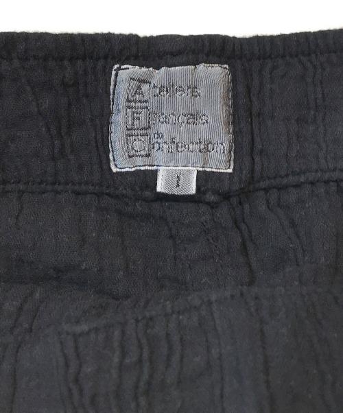 LES ATELIERS FRANCAIS DE CONFECTION（ル アトリエフランセ デ コンフェクション）LES ATELIERS FRANCAIS DE CONFECTION (ル アトリエフランセ デ コンフェクション) Plage (プラージュ) 別注 パンツ ブラック サイズ:1の古着・服飾アイテム
