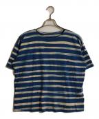 Porter Classicポータークラシック）の古着「ARTIST BORDER T-SHIRT/アーティストボーダーティーシャツ」｜ブルー