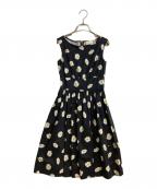 Kate Spadeケイトスペード）の古着「DOWN THE RABBIT HOLE DAISY DOTLYRIC DRESS」｜ブラック