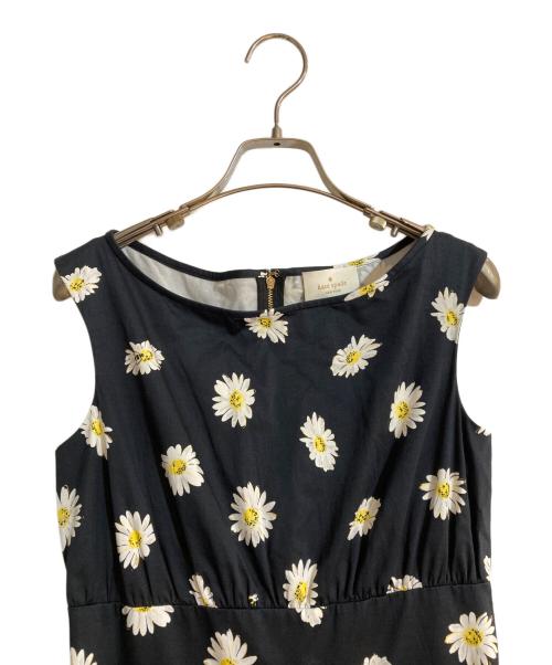 Kate Spade（ケイトスペード）Kate Spade (ケイトスペード) DOWN THE RABBIT HOLE DAISY DOTLYRIC DRESS ブラック サイズ:2の古着・服飾アイテム