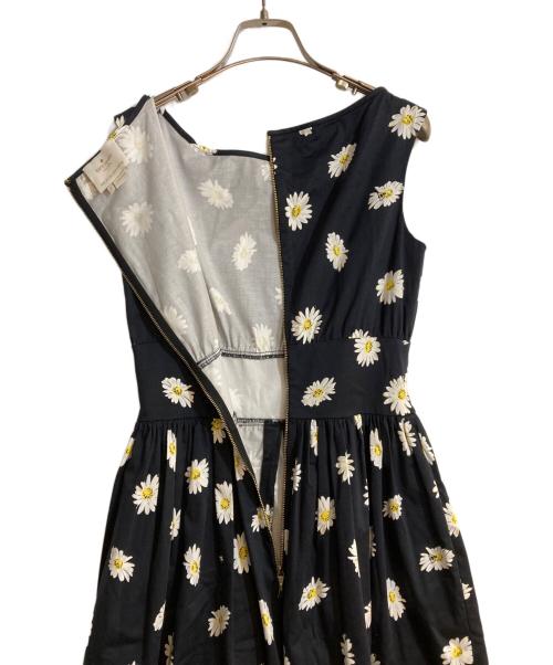 Kate Spade（ケイトスペード）Kate Spade (ケイトスペード) DOWN THE RABBIT HOLE DAISY DOTLYRIC DRESS ブラック サイズ:2の古着・服飾アイテム