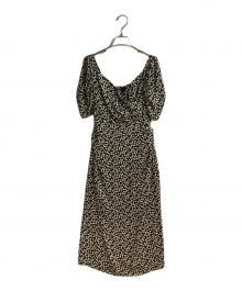 HER LIP TO（ハーリップトゥ）の古着「Cherry Pattern Cache-Coeur One-Piece」｜ブラック