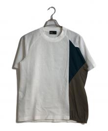 kolor/BEACON（カラービーコン）の古着「異素材MIX クルーネックT」｜ホワイト