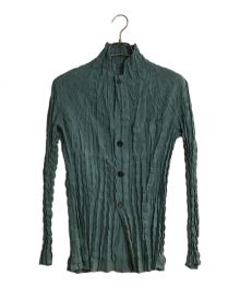 ISSEY MIYAKE MEN（イッセイミヤケメン）の古着「20SS プリーツ シャツ ジャケット」｜ブルー