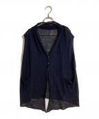 JURGEN LEHLヨーガンレール）の古着「リネンブレンドベスト」｜ネイビー