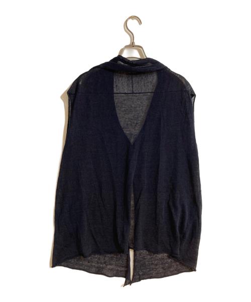 JURGEN LEHL（ヨーガンレール）JURGEN LEHL (ヨーガンレール) リネンブレンドベスト ネイビー サイズ:Mの古着・服飾アイテム