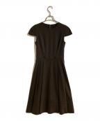 FOXEY NEWYORKフォクシーニューヨーク）の古着「キャップスリーブ ストレッチワンピース」｜ブラウン