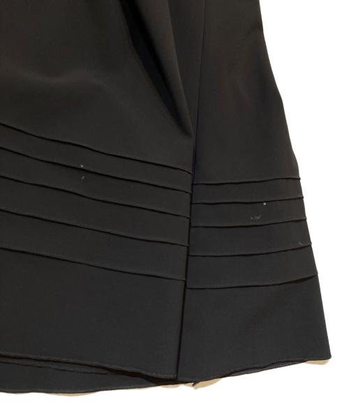 FOXEY NEWYORK（フォクシーニューヨーク）FOXEY NEWYORK (フォクシーニューヨーク) キャップスリーブ ストレッチワンピース ブラウン サイズ:40の古着・服飾アイテム