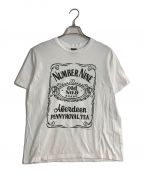 NUMBER (N)INEナンバーナイン）の古着「カート期 ジャックダニエル Tシャツ」｜ホワイト