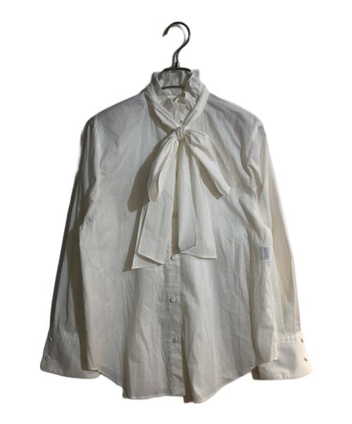 allureville（アルアバイル）allureville (アルアバイル) ヴィンテージブロードボウブラウス ホワイト サイズ:2の古着・服飾アイテム