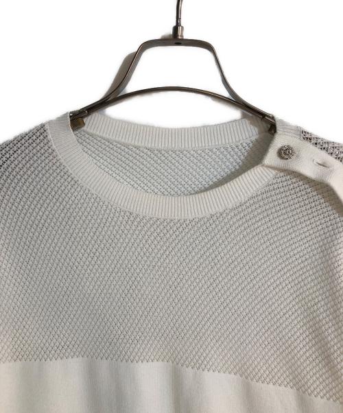 Loulou Willoughby（ルルウィルビー）Loulou Willoughby (ルルウィルビー) ショルダービジュープルオーバー ホワイト サイズ:2の古着・服飾アイテム