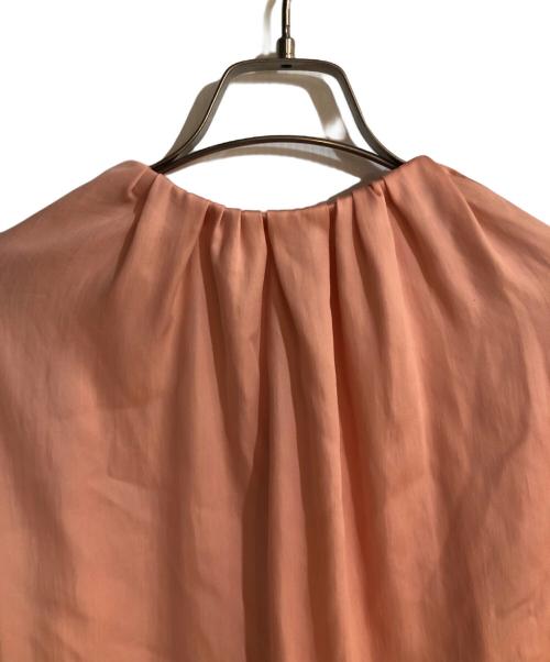 BALLSEY（ボールジィ）BALLSEY (ボールジィ) シルキーサテン ビルドネックブラウス ピンク サイズ:36の古着・服飾アイテム