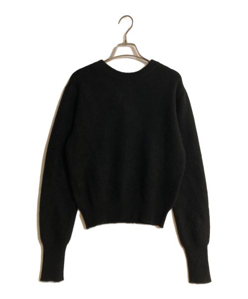 CLANE（クラネ）CLANE (クラネ) W FACE HALF ZIP YAK KNIT TOPS/ダブルフェイスハーフジップヤクニットトップス ブラック サイズ:1の古着・服飾アイテム