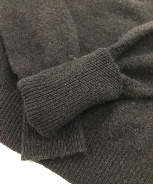 CLANE（クラネ）CLANE (クラネ) W FACE HALF ZIP YAK KNIT TOPS/ダブルフェイスハーフジップヤクニットトップス ブラック サイズ:1の古着・服飾アイテム