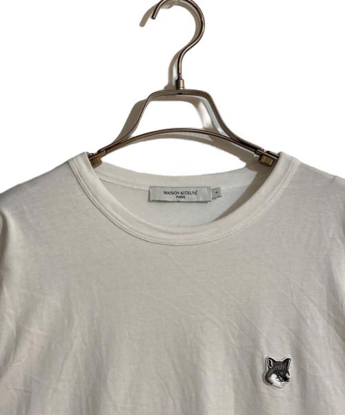 maison kitsune（メゾンキツネ）maison kitsune (メゾンキツネ) FOX HEAD PATCH CLASSIC TEE-SHIRT/フォックスヘッドパッチクラシックティーシャツ ホワイト サイズ:Sの古着・服飾アイテム