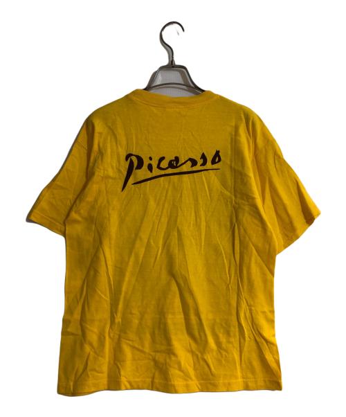 USED（ユーズド）USED (ユーズド) オールドアートTシャツ イエロー サイズ:Mの古着・服飾アイテム