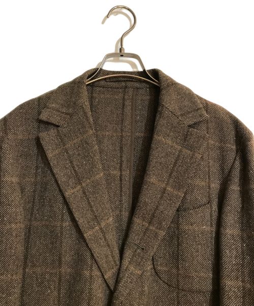 YAMANE（ヤマネ）YAMANE (ヤマネ) シカゴジャケット ブラウン サイズ:50の古着・服飾アイテム