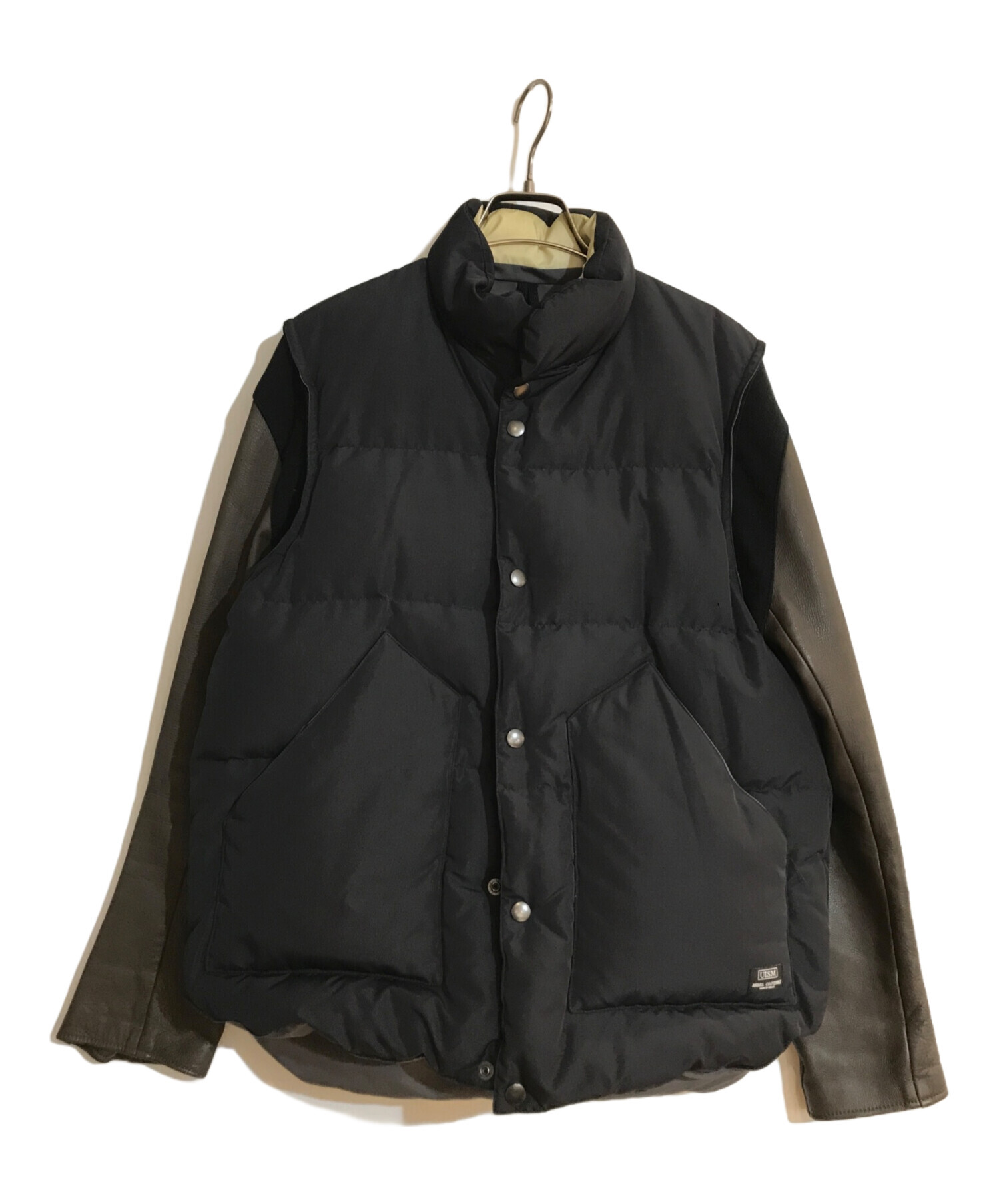 UNDERCOVER (アンダーカバー) 08AW 袖レザー切替 ダウンジャケット 