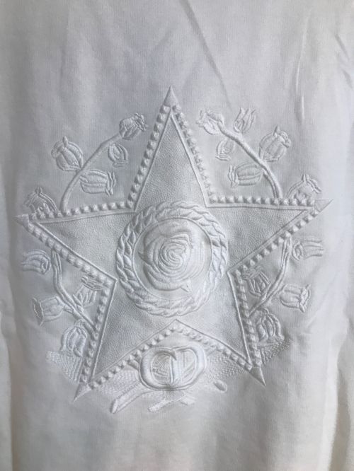 Dior（ディオール）Dior (ディオール) EMBROIDERY SWEAT ホワイト サイズ:Mの古着・服飾アイテム