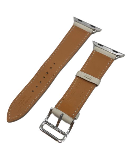 HERMES（エルメス）HERMES (エルメス) アップルウォッチ替エレザーベルト ベージュの古着・服飾アイテム
